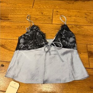 Abercrombie & Fitch Lace Satin tank